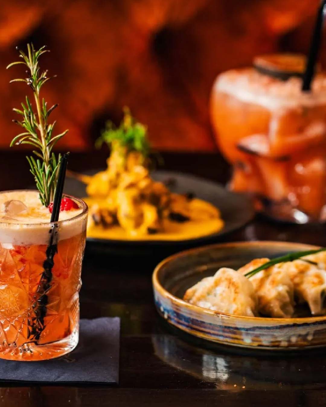 Asian bites and cocktails