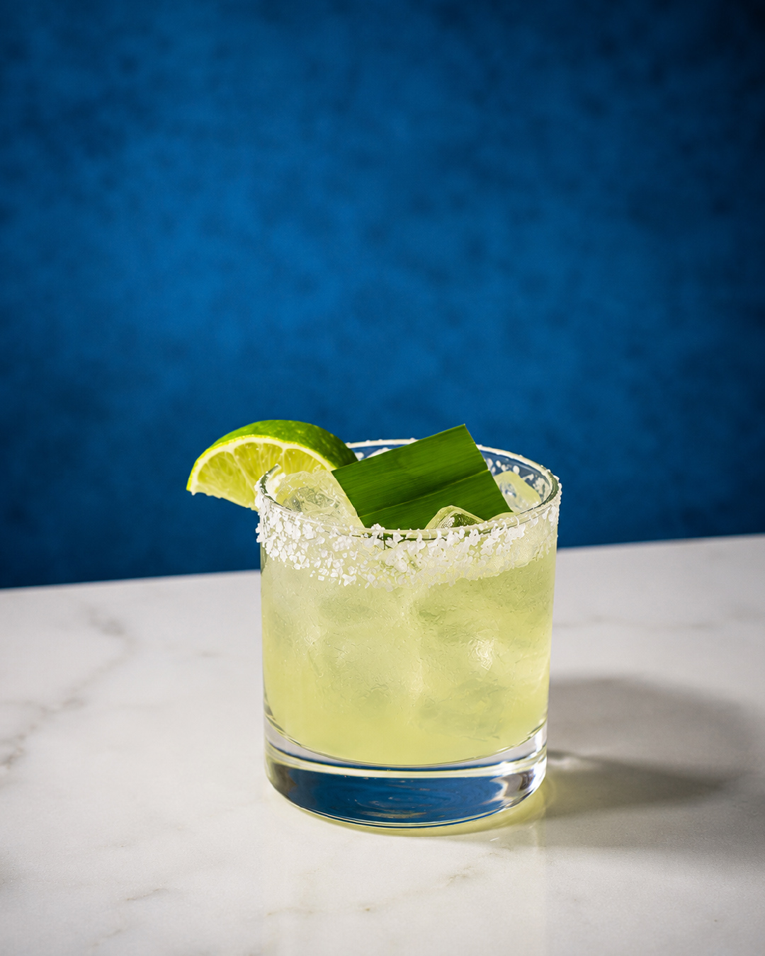 green pandan margarita with Bandoeng’22 liqueur